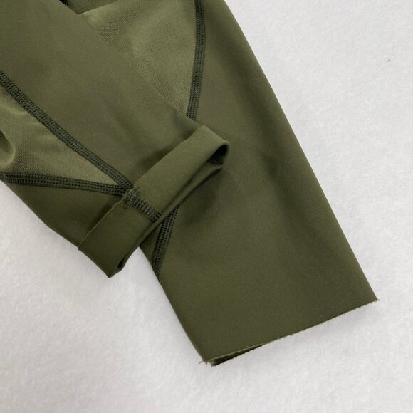 Aerie Offline XS Goals High Waisted Pocket Legging Olive Green Mesh Extra Small - Picture 11 of 16